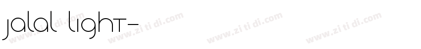 Jalal Light字体转换